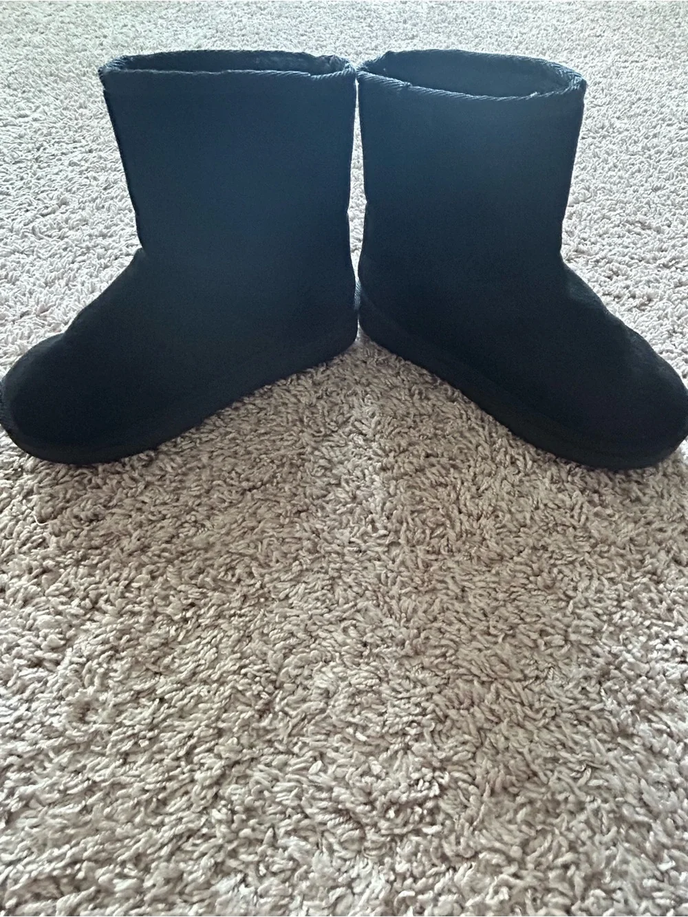 The Children's Place Black Plush-Lined Kids Pull-On Boots